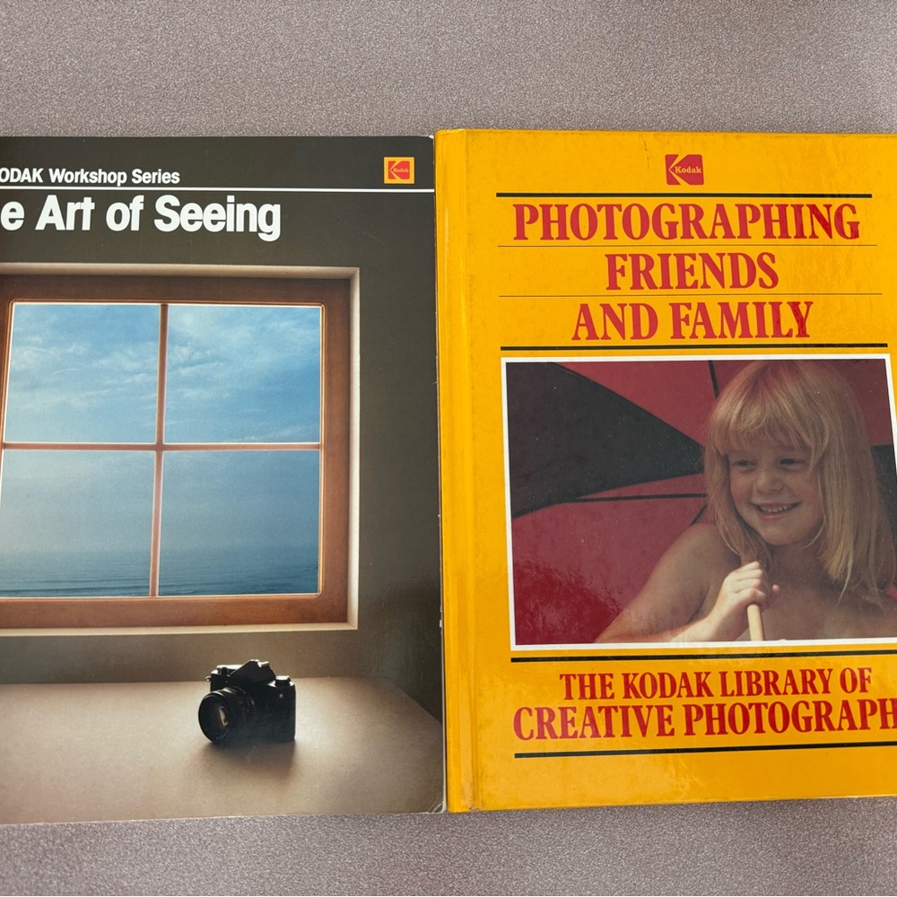 Vintage Kodak Photography Book Set - Black and Yellow